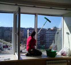 Мытье окон в однокомнатной квартире Таврическое
